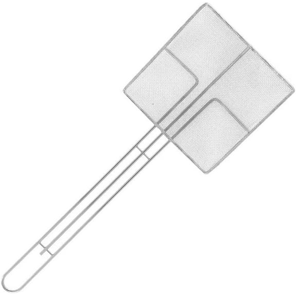 Truecraftware – 7- Inch Square Wire Skimmer with 12-1/2" Handle Length, Nickel Plated