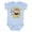 AE-Light Blue, variant on Little Monkey 1st Birthday Boy Boys or Girls Baby Bodysuit
