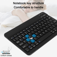 thumbnail image 3 of Universal Slim Portable Wireless Bluetooth 7-Colors Backlit Keyboard with Built In Rechargeable Battery-10 inch black, 3 of 9
