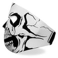 thumbnail image 4 of Hot Leathers FMA1012 Black and White Skull Neoprene Face Mask One Size, 4 of 6