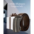 thumbnail image 5 of Mens Belt Leather Ratchet Belts For Men Casual & Dress Belt With Adjustable Automatic Buckle, 5 of 6