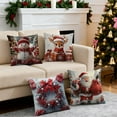 thumbnail image 2 of Christmas Decorative Pillow Covers 18x18" for Holiday Party Supplies Christmas Decorative Pillow Cases with Soft Fabric Hidden Zipper, 2 of 7