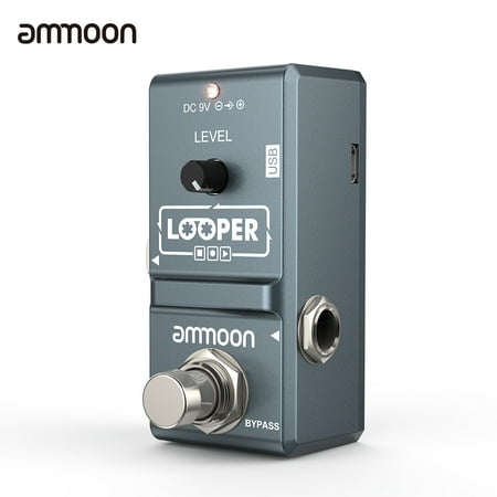 ammoon AP-09  Nano Loop Electric Guitar Effect Pedal Looper True Bypass Unlimited Overdubs 10 Minutes Recording with USB (Best Tremolo Effect Pedal)
