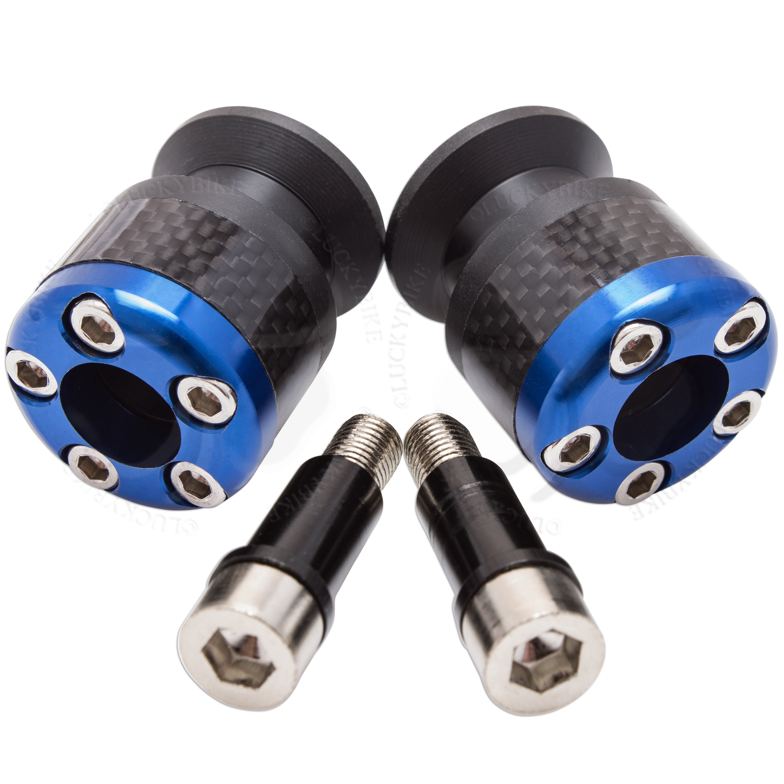 Blue Kawasaki Swingarm Spools Sliders 10mm Bolt Ninja ZX 6R 9R 10R 14R