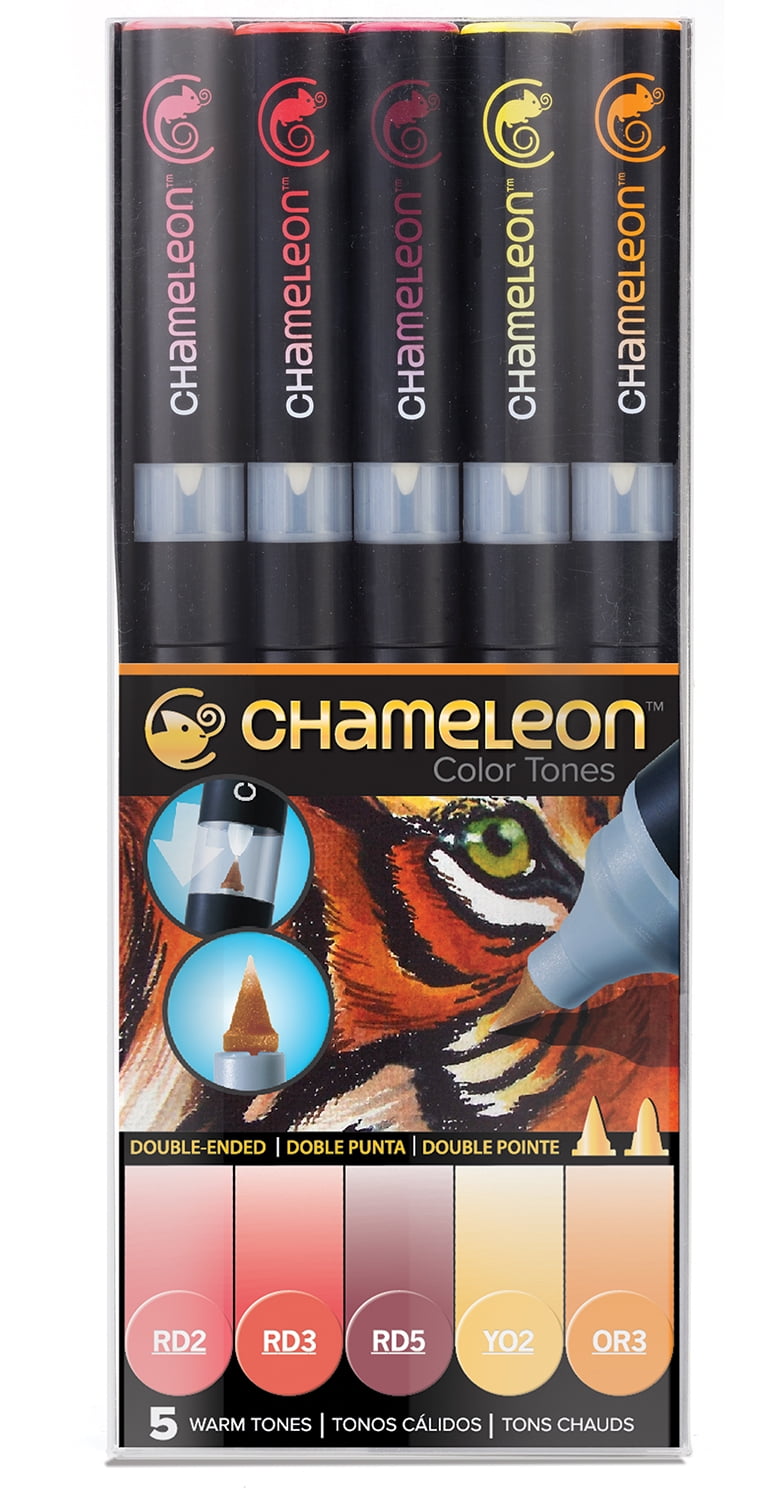 Chameleon 5 Pen Warm Tones Set CT0511 Double Ended for sale online 