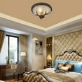 thumbnail image 5 of 110V Indoor Handcrafted Antique Vintage Retro Circular Antler Resin Ceiling Lamp Without Bulb, 5 of 20