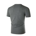 thumbnail image 3 of Palato Mens T Shirts,Men Sloid Casual Pullover Chest Pocket V-Neck Slim Short Sleeve T-Shirt, 3 of 6