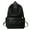 Black, variant on PU Leather Large Capacity College Students' Backpack