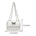thumbnail image 2 of Bolso de hombro acolchado para mujer, bolso de mano que combina con todo, Color sólido, bolso de viaje para mujer, 2 of 7