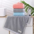 thumbnail image 2 of Nvzi 6 toallas de baño de algodón puro, toalla de mano de algodón suave para el hogar, súper suave, altamente absorbente para ducha, piscina, toalla de mano de 13,39 x 29,53 pulgadas (gris), 2 of 5