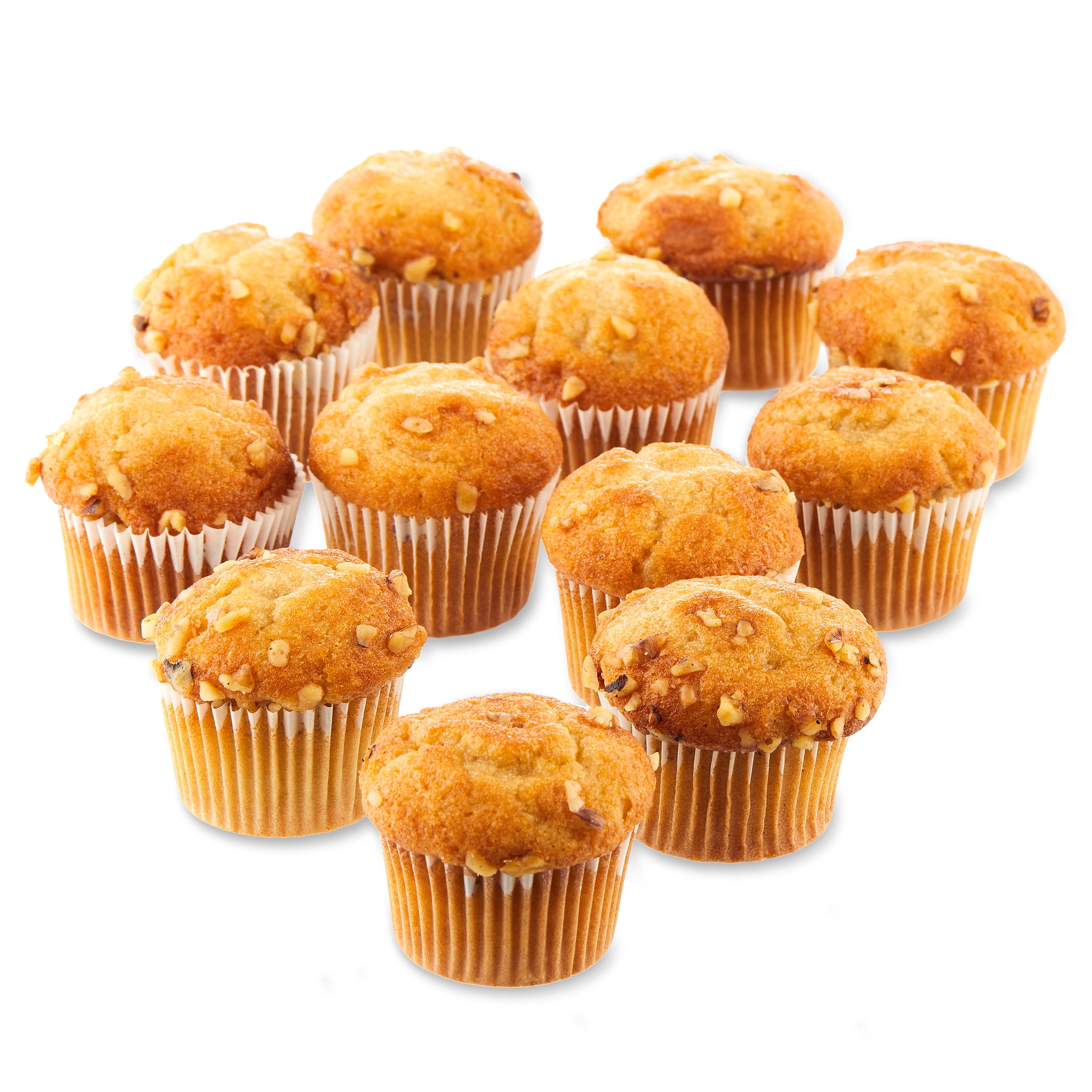Freshness Guaranteed Mini Banana Nut Muffins, 12 oz Clamshell, 12 Count (Shelf Stable, Ambient)