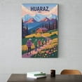 thumbnail image 6 of Vintage City Travel Poster of Huaraz Peru with Snow Peaks And Outdoor Adventure Canvas Poster, 6 of 8