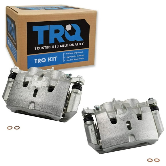TRQ Front Brake Caliper Set Compatible with 2009-2015 Honda Pilot