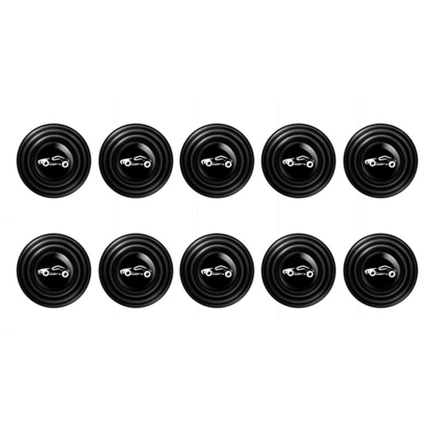 10 almohadillas de silicona anticolisión para cierre de puerta de coche, pegatina antichoque (negro) Tmvgtek Accesorios para autos y motos