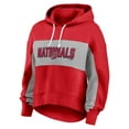thumbnail image 2 of Women's Fanatics Red Washington Nationals Filled Stat Sheet Pullover Hoodie, 2 of 7