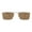 Gold (Brown), variant on Men's Sunglasses Rectangular Thin Metal Frame Lightweight UV400 Gold, Black