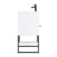 thumbnail image 5 of Manhattan Comfort Scarsdale Metal Bathroom Vanity Sink in White/Black, 5 of 10