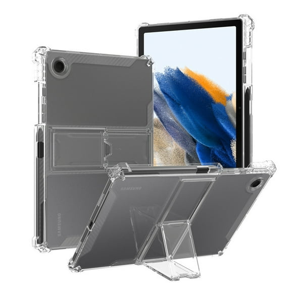Dteck for Samsung Galaxy Tab A9 Plus 11" 2023 Case, Ultra Thin Slim Crystal Clear Protective Cover with S Pen Holder & Kickstand, Soft TPU Back Transparent Shockproof Case for Samsung Tab A9 /A9 Plus
