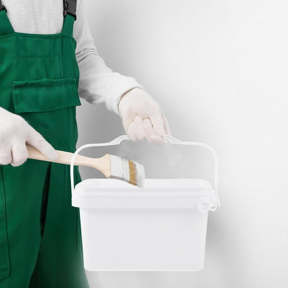 PAMINGONO 1Set Paint Storage Container 2L Capacity White