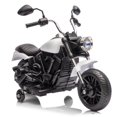 thumbnail image 2 of Yiwa 12V Electric Ride On Motorcycle for Kids, 3-Wheel Toddler Bike with Training Wheels, One-Button Start, Reverse, Headlight, Horn, Music, 2 of 9