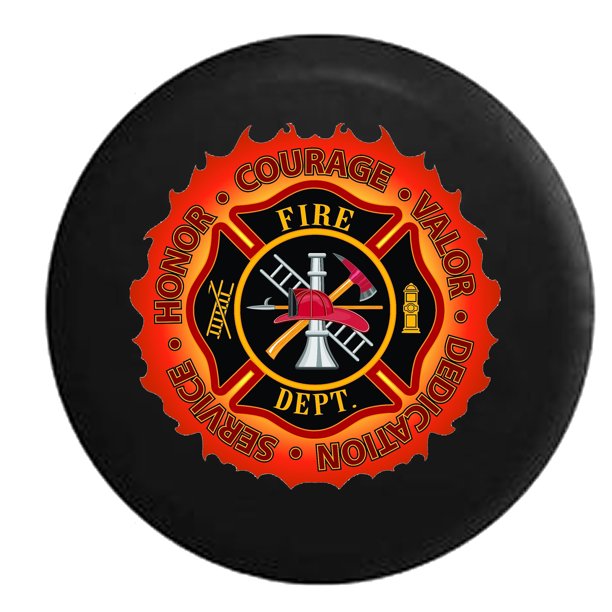 Fire Department Courage Honor Valor Service Red Line Spare ...