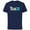 Navy, variant on Disney and Pixar’s Monsters, Inc. Dad Father’s Day Birthday - Short Sleeve Cotton T-Shirt for Adults - Customized-Black