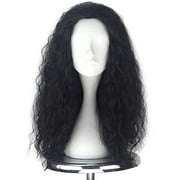Miss U Hair Unisex Long Curly Hair Party Movie Cosplay Costume Wig Halloween Jet