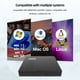 thumbnail image 4 of Disk Reader Rewriter Drive CD externa DVD USB 3.0 y Type-C para/Linux Windows 7/8/10/11 PC laptop, 4 of 9