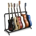 thumbnail image 1 of Yescom 7 Seven Holder Multi Guitar Folding Stand Band Stage Bass Acoustic Guitar Display Rack, 1 of 8