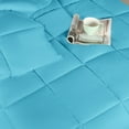 thumbnail image 6 of BNM Solid Comforter Down Alternative Bedding, California King, Winter Blue, 6 of 8