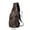 Brown, variant on 2 PCS Leather Sling Bag with Earphone Hole,Crossbody Backpack for Men Women,Leather Large Shoulder Bag,Daypack with USB Charge Port,Multipurpose Chest Bags Travel Bag for Hiking
