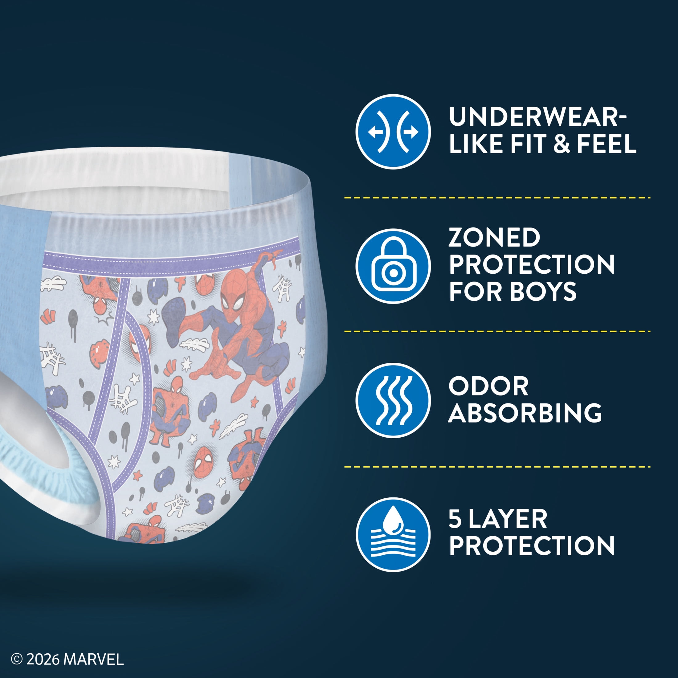 Goodnites Boys Nighttime Bedwetting Underwear, S/M (43-68 lbs), 60 Count (Select for More)