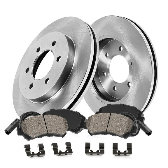Callahan Brake Parts Brake Kit for DODGE MERCEDES-BENZ Select Models Front Replacement Brake Rotors with Ceramic Brake Pads EBYK038040
