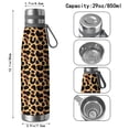 thumbnail image 3 of Leopard Print 29oz Stainless Steel Insulated Thermos with Tea Filter, 360° Printed Travel Bottle, Leakproof BPA-Free Flask with Anti-Slip Base, 304 Inner & 201 Outer, Vacuum Cup, 3 of 6