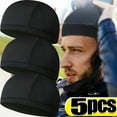 thumbnail image 3 of Quick-drying Cycling Helmet Hat Inner Cap Motorcycle Balaclavas Helmet Inner Sweat Wicking Hat for Men Women Sports Hat Caps 5pcs, 3 of 6