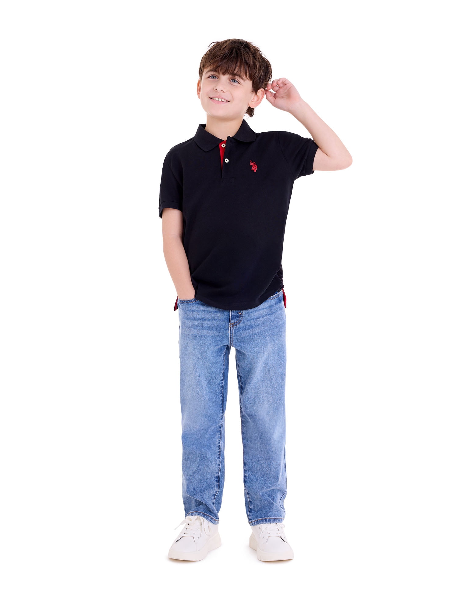 U.S. Polo Assn. Boys Pique Polo Shirt, Sizes 4-18