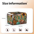 thumbnail image 4 of KLL Happy Fall Y'All Print 2 Slice Toaster Dust Covers Kitchen Small Appliance Cover with 2 Pockets,Can hold Jam Spreader Knife & Toaster Tongs (11.4 x 7.9 x 7.5), 4 of 6