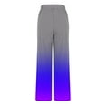 thumbnail image 4 of Wide Leg Sweatpants for Women Fashion Gradient Color Elastic Waisted Long Pants with Pockets Ladies Loungewear Trousers (Multicolor,XL), 4 of 5