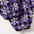 thumbnail image 6 of Garbnen Snowflake Flannel Sleep Pants for Men Winter Fluffy Fleece Men's Sleep Pants with Pockets Wide Leg Elastic Band Lounge Pj Bottoms for Men, 6 of 7