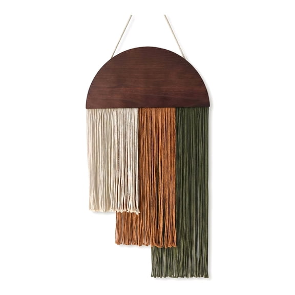 Macrame Wall Hanging Tapestry 29.5x15.7 Inch, Handwoven Boho Wall Decor