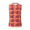 thumbnail image 4 of Yiaed Cartoon Meat Print Men's Singlet Vests Summer Running Muscle Tank Tops Gym Undershirt Round Neck Sleeveless for man, 4 of 5