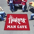 thumbnail image 2 of Nebraska Huskers Man Cave Tailgater Rug 5'x6', 2 of 2