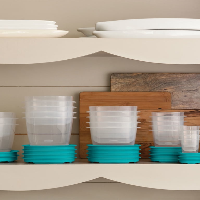 Rubbermaid 42-Piece Plastic Snap Boxes with Press & Lock Leak