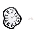 thumbnail image 1 of Reloj de pared acrílico distorsionado, reloj creativo derretido, tienda de escritorio de lujo única, esculturas de elefantes, adornos, decoración de m, 1 of 8