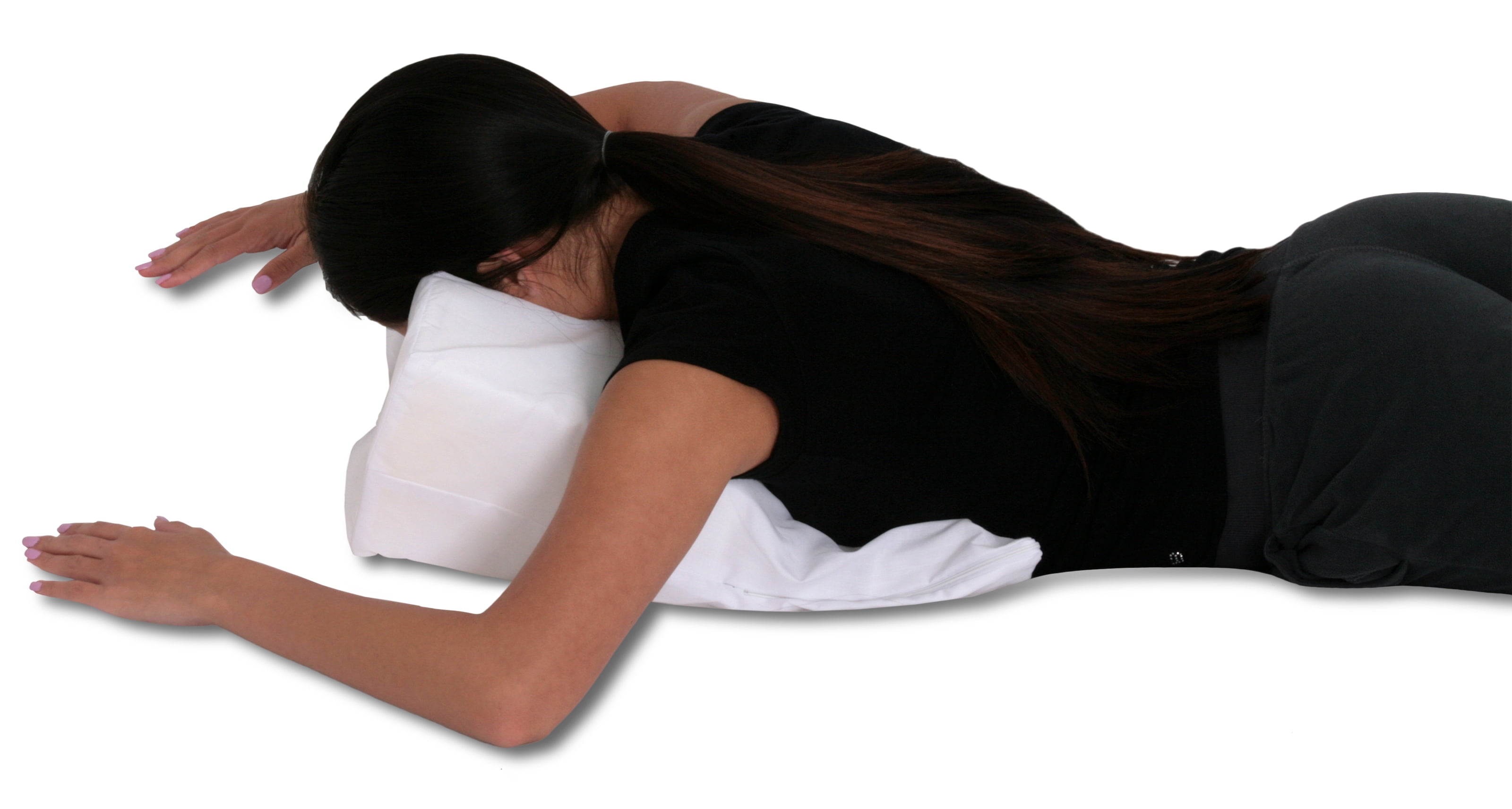 Deluxe Comfort Face Down Stomach Sleeper Foam Wedge Pillow 17 X
