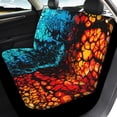 thumbnail image 4 of Uourmeti Car Seat Covers Full Set Car Interior Decor Lightweight Car Seat Cover Full Set Polyester Durable Breathable, Fit for Cars Truck most Cars, Ice and Fire Fusion Fluid Design, 4 of 10