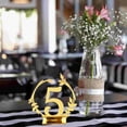 thumbnail image 2 of 10 Pcs Signage Table Number Plate Round Dining Weddings Place Cards Holder Acrylic Signs, 2 of 4