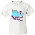thumbnail image 3 of Inktastic Cute Narwhal I'm a Unicorn of the Sea Youth T-Shirt, 3 of 5
