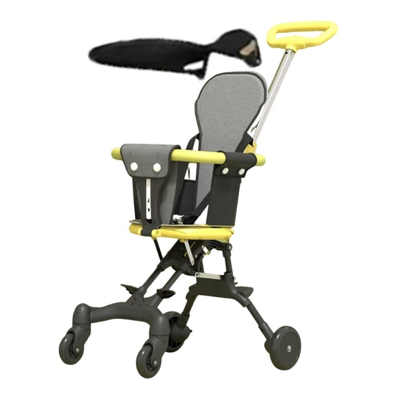 Baby Stroller Pushchair Infant Pram Stable Four Wheel Design for Family Outdoor Travel and Vacation