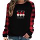 thumbnail image 2 of Pntutb, camiseta de manga larga suelta con cuello redondo y estampado informal a la moda de verano para mujer, blusa, Jersey Pntutb Pntutb-4545, 2 of 8